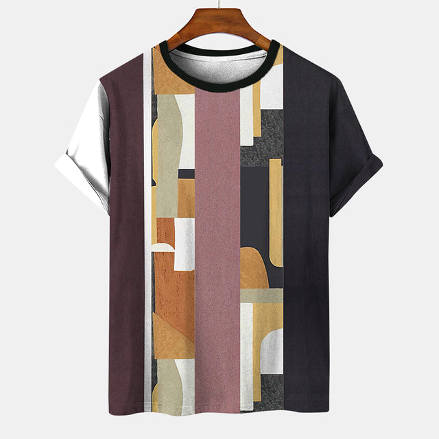 James Etnisch Zomer Heren T-shirt - Vintage Streetwear