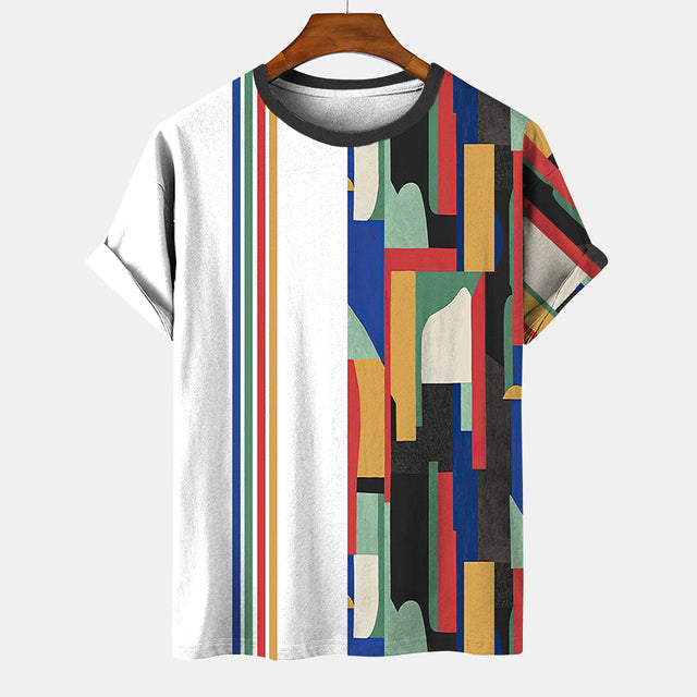James Etnisch Zomer Heren T-shirt - Vintage Streetwear