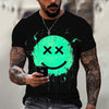 James Nieuwe Zomer T-shirt Effen Kleur Grappige Print Heren Top
