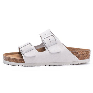 Hudson™ witte metalen gesp sandalen herren