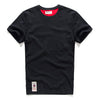 James Oversized Heren T-shirt van Katoen met Effen Kleur Korte Mouw