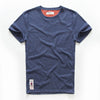 James Oversized Heren T-shirt van Katoen met Effen Kleur Korte Mouw