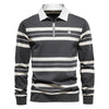 Oliver® - Zip-up polo longsleeve