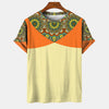 James Gestreept Patchwork Heren T-shirt - 3D Print Korte Mouw