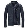 Oliver® Heren leren jas| winddicht met fleece rits