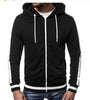 Oliver® Heren hoodie| gestreept met fleece rits