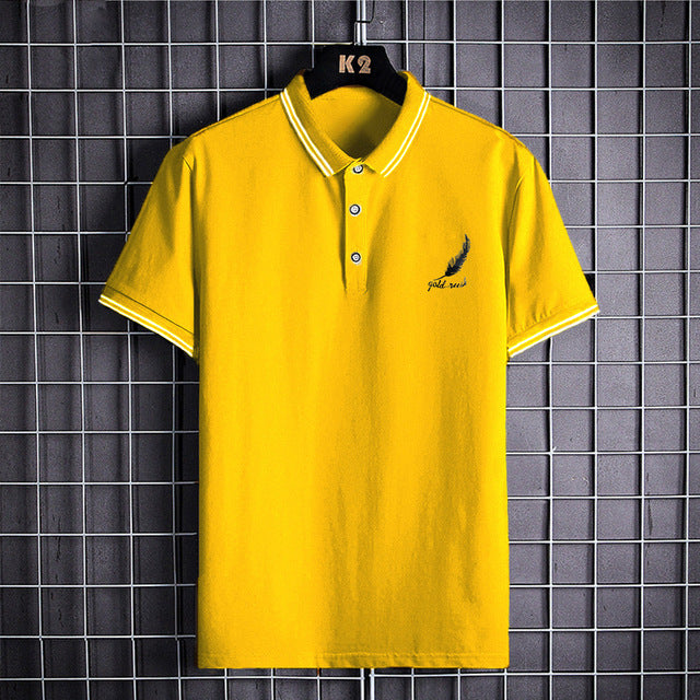 James Polo voor Mannen met Camouflage Print en Kraagje - Wit