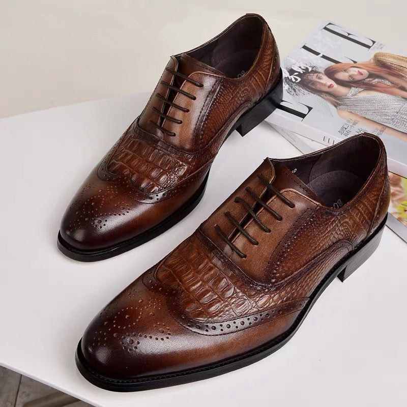 Oliver® retro krokodillenleer zachte zool nette schoenen