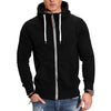Oliver® sport stijl wollen met rits heren hoodie