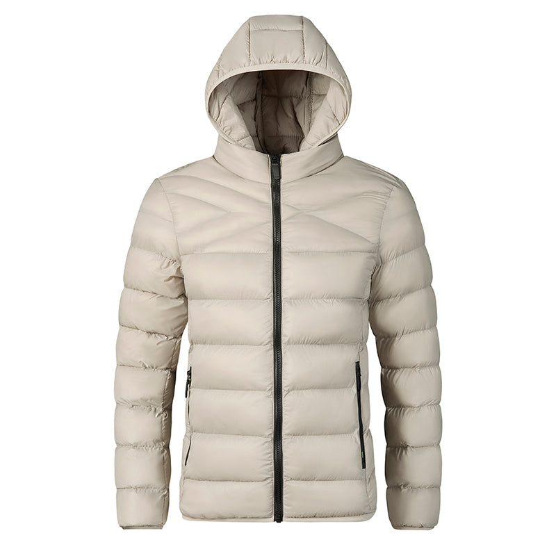 Oliver® winddichte met rits zwarte heren puffer Jas