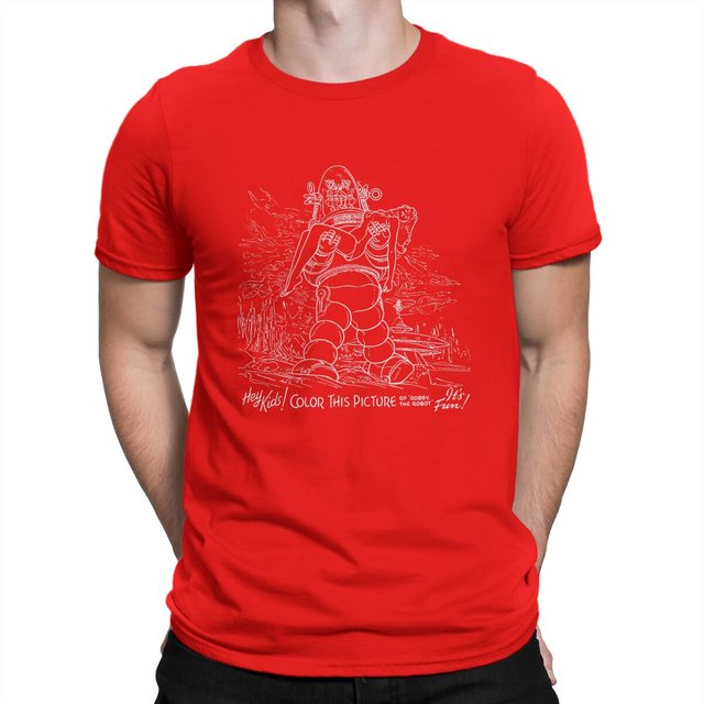 James Robby de Robot Kleurrijk T-shirt - Verboden Planeet Walter Pidgeon Anne Francis
