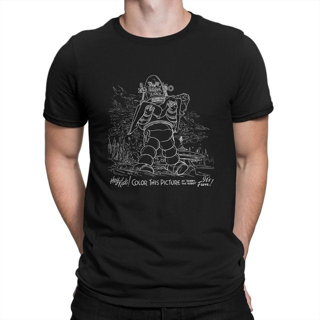James Robby de Robot Kleurrijk T-shirt - Verboden Planeet Walter Pidgeon Anne Francis