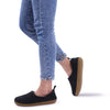 Tommy™ Katoenen antislip herenpantoffels van blauw bont