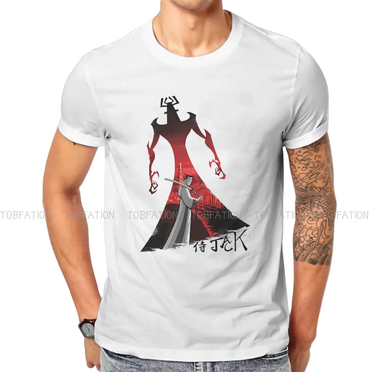 James Samurai Jack Cool Creatief T-shirt - Streetwear Korte Mouw Heren