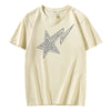 James Modieuze Oversized Ster Print T-shirt - Harajuku Heren Shirt