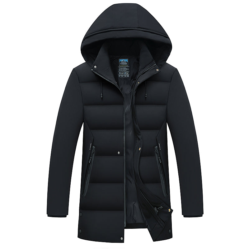 Tommy™ dikke comfortabele waterdichte blauwe parka winterjas