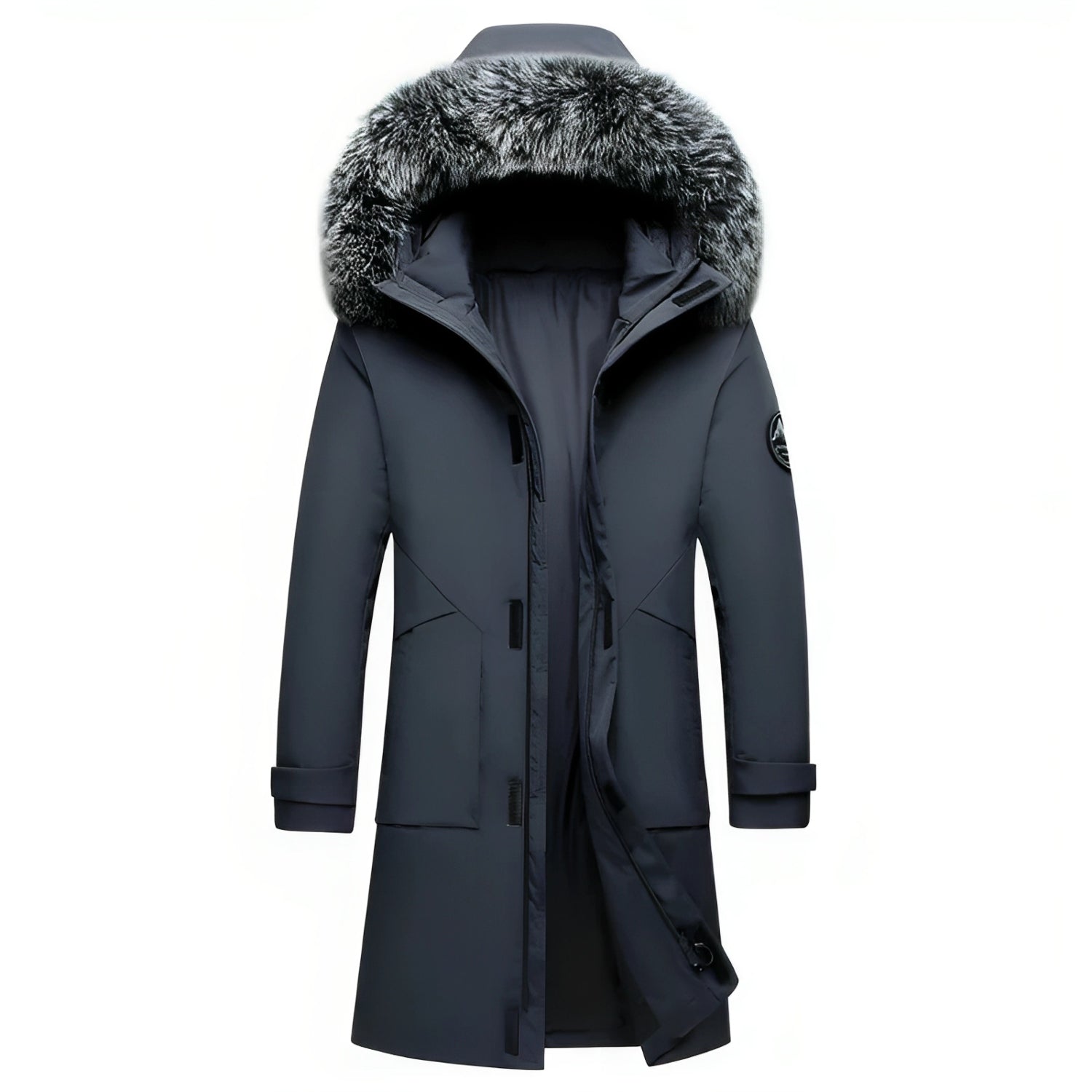 Tommy™ bontkraag capuchon waterdicht logoprint met rits parka winterjas