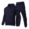 Afbeelding laden in Galerijviewer, James™ Sport stijl wollen zwarte hoodie eenvoudige broek Heren trainingspak
