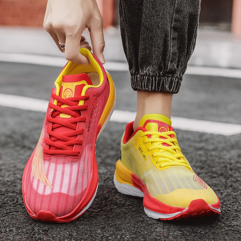 Hudson™ Ultralichte Hardloopschoenen met Carbonplaat: Ademend Mesh, Demping voor Atletische Training