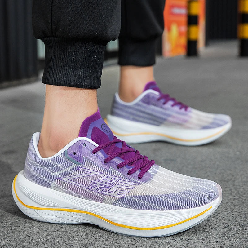 Hudson™ Ultralichte Hardloopschoenen met Carbonplaat: Ademend Mesh, Demping voor Atletische Training