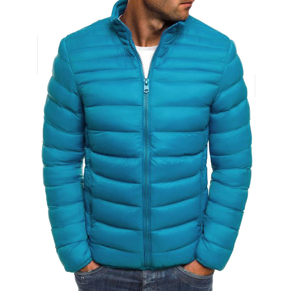Oliver® grijs katoenen winddichte heren Puffer Jas