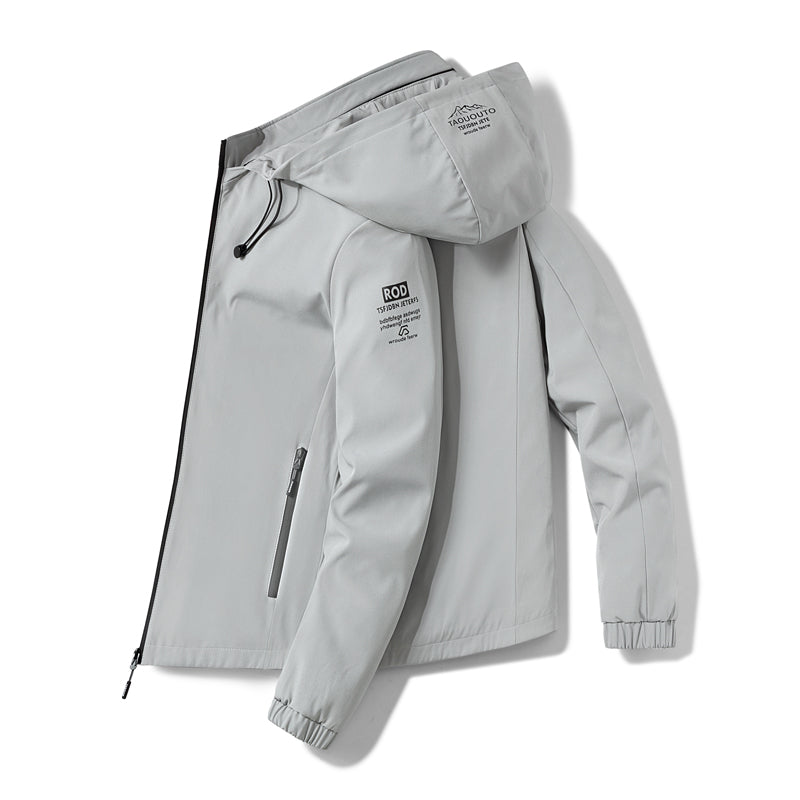 Tommy™ patchwork gestreepte waterdichte parka winterjas met capuchon