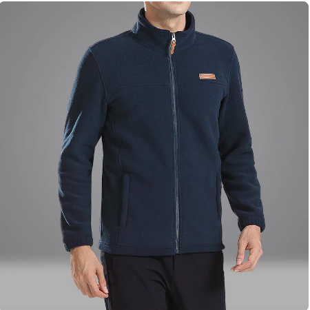 Oliver® lichtgewicht fleece trui met rits voor heren