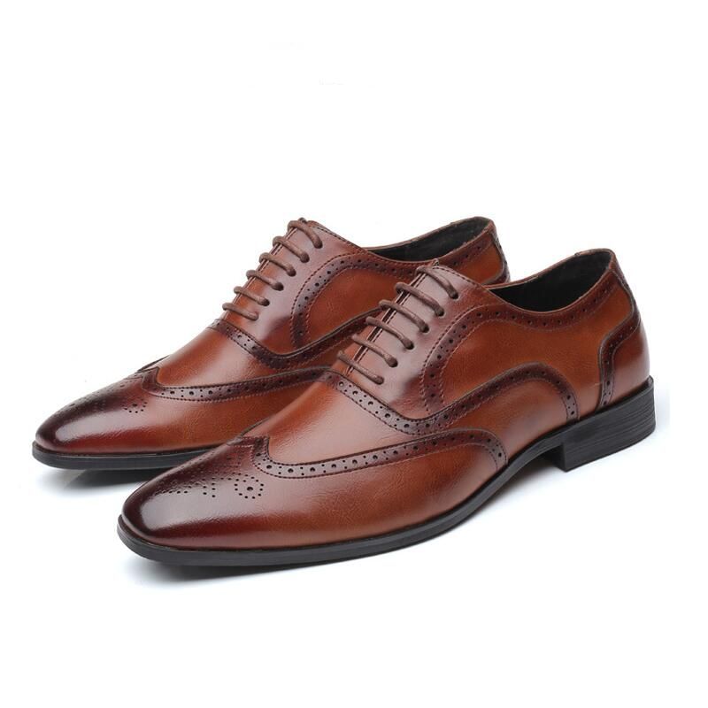 Oliver® Heren veterschoenen Klassieke Retro Brogue Schoenen