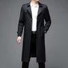 Oliver® Heren lange jas| winddicht met revers in zakelijke stijl
