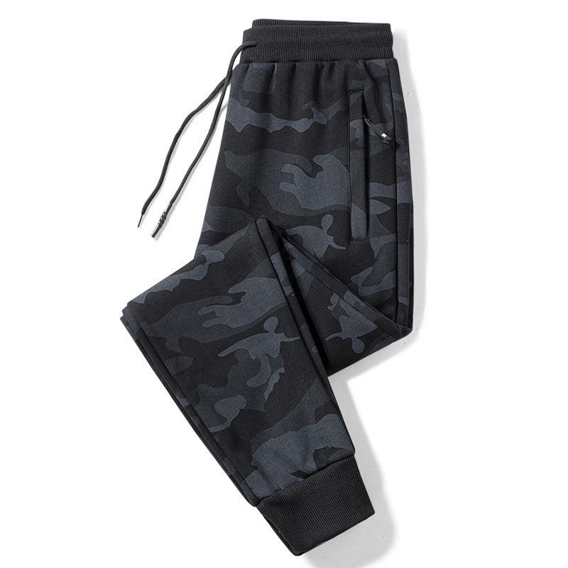 James™ katoenen camouflage met fleece heren joggingbroek