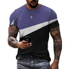 James Sportieve Stijl Ontwerp Splicing Print Heren T-shirt - Comfortabel Ademend