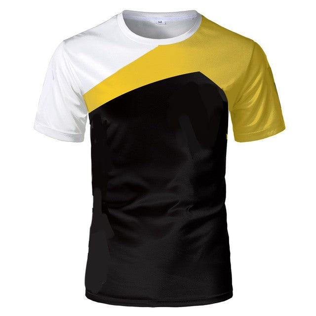 James Summer heren zomer T-shirt met dun gedeelte, ronde hals en korte mouwen