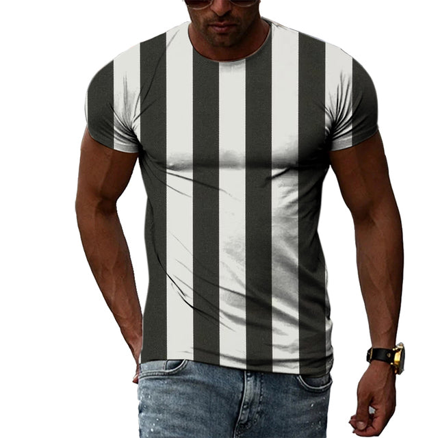 James Gestreept Patroon Heren T-shirt - 3D Print