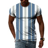 James Gestreept Patroon Heren T-shirt - 3D Print