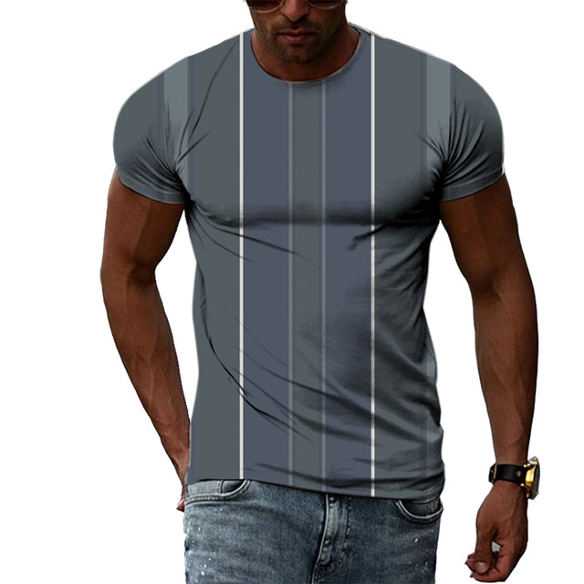 James Gestreept Patroon Heren T-shirt - 3D Print
