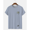 James Zomerse Tropische Boom Print T-shirt - Casual Outdoor