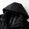 Tommy™ wollen dikke waterdichte capuchon met rits parka winterjas