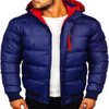 Oliver® blauw met rits waterdicht heren Puffer Jas