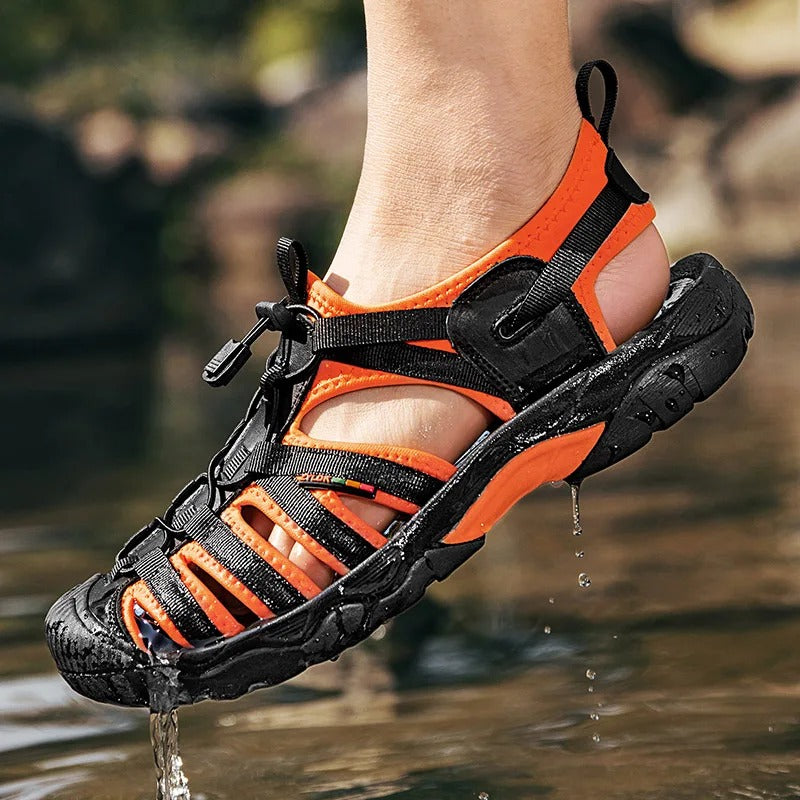 Hudson™ heren sandalen met dichte teen en kleurblokkeringen