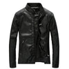 Oliver® Heren leren jas| winddicht met fleece rits