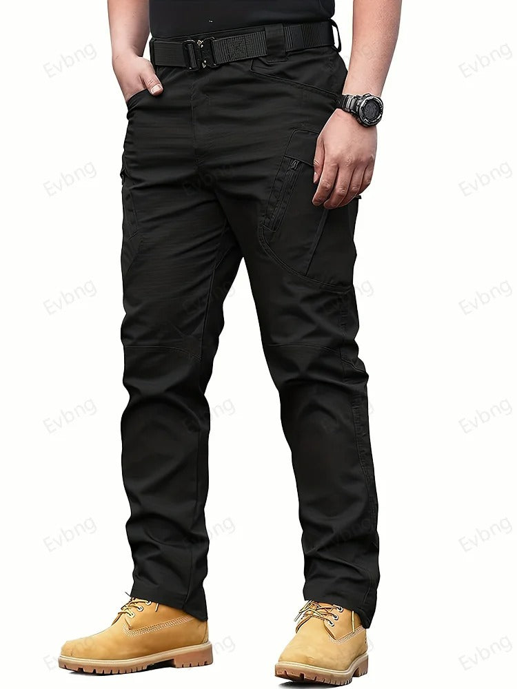 Oliver® zwarte heren cargo broek in tactische stijl