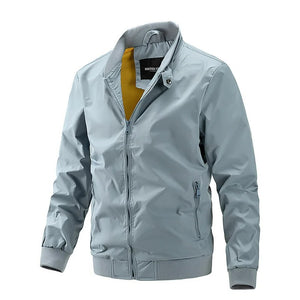 James™  heren bomberjacket business stijl grijs waterdicht met rits