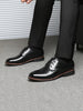 Hudson™ zwarte heren leren schoenen met vetersluiting