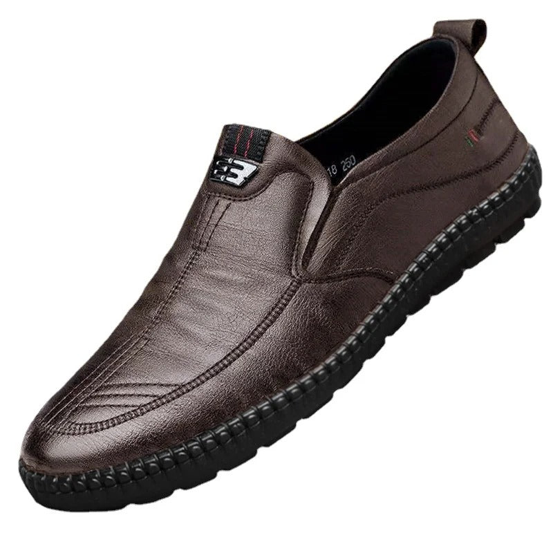 Hudson™ slip-on stijl zwart heren leren schoenen