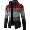 Oliver® wollen gestreept rits met fleece heren vest