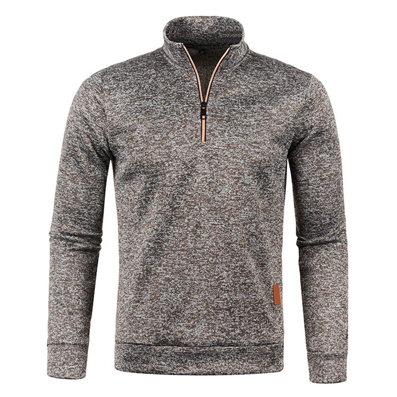 Oliver® coltrui slank gebreid winddichte heren fleece trui