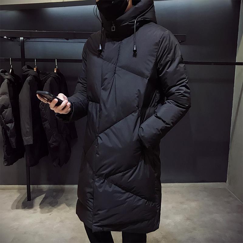 Tommy™ gevoerde Heren lange jas met capuchon en fleece