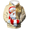 Afbeelding laden in Galerijviewer, Santa™ hoodie met rode opdruk en fleece comfortabele kersttrui