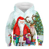 Afbeelding laden in Galerijviewer, Santa™ rode hoodie met cartoonprint en fleece kersttrui