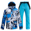 James™ sport stijl bedrukte hoodie waterdicht ski pak